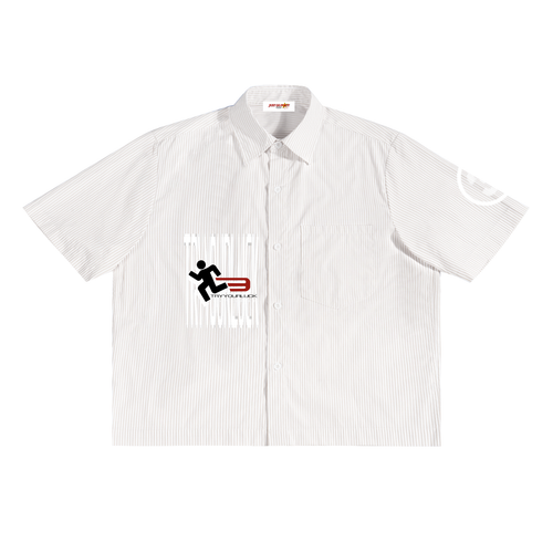 Tryyourluck™ Running Man Lightweight Button-Up