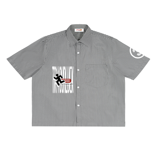 Tryyourluck™ Running Man Lightweight Button-Up