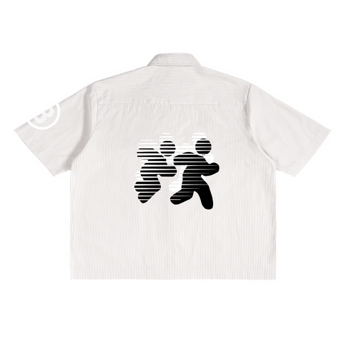 Tryyourluck™ Running Man Lightweight Button-Up