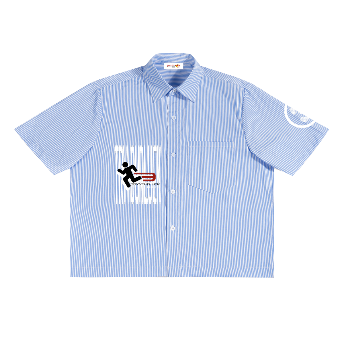 Tryyourluck™ Running Man Lightweight Button-Up