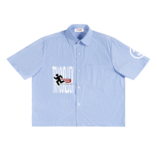 Tryyourluck™ Running Man Lightweight Button-Up