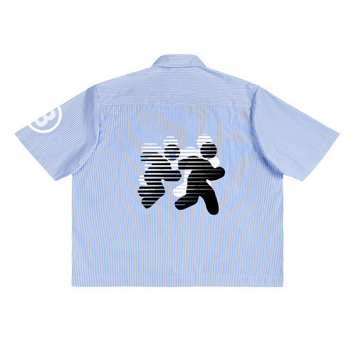 Tryyourluck™ Running Man Lightweight Button-Up